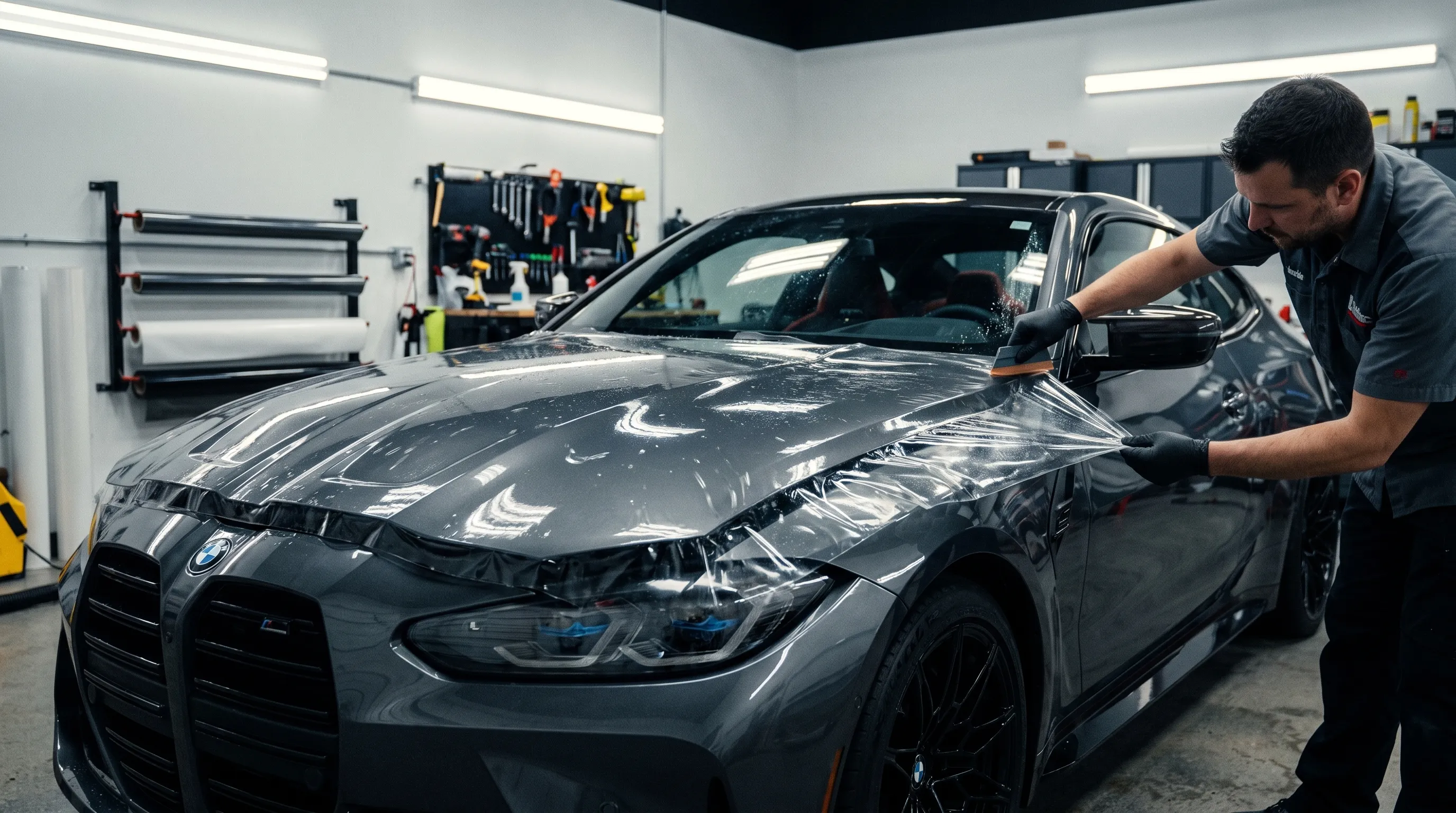 PPF technical data review with thickness, adhesion, UV, gloss, and haze test results