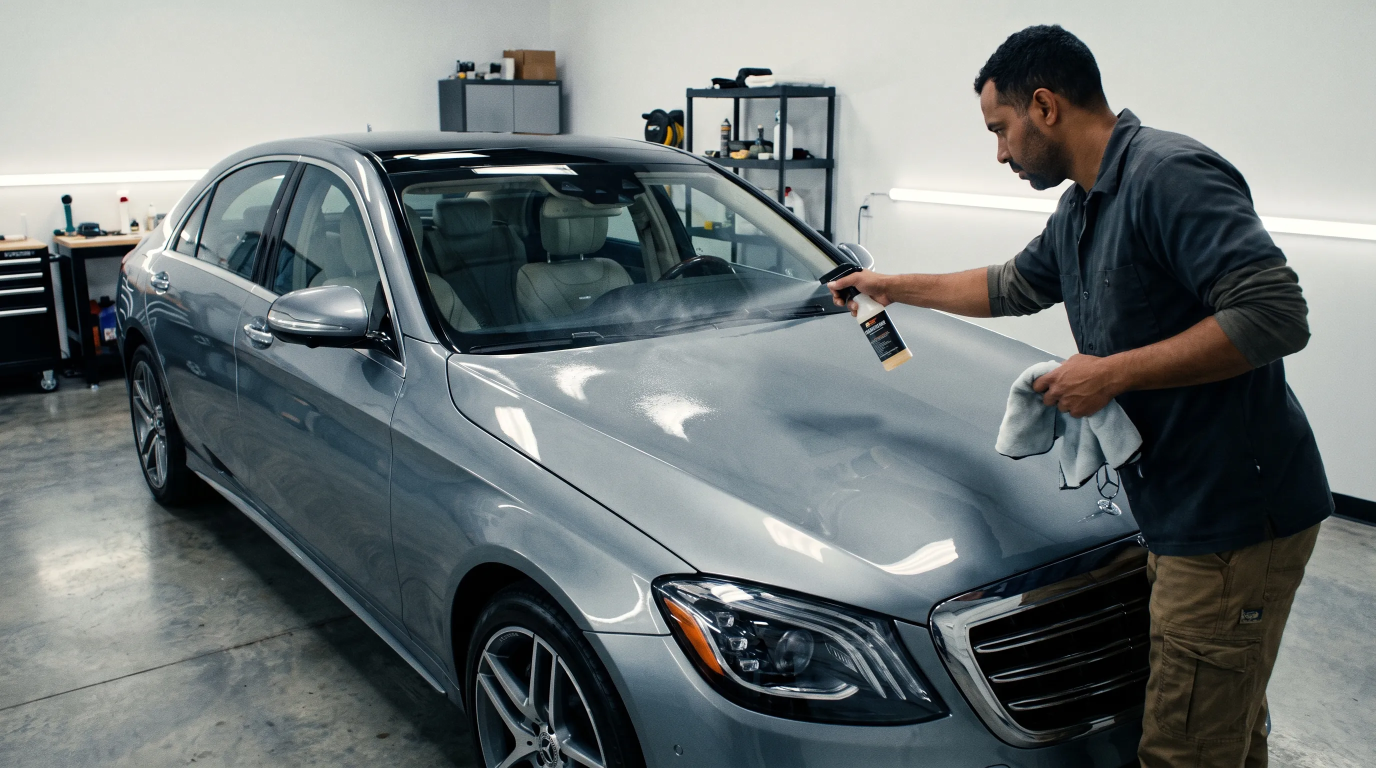 Correct hand-wash sequence for a vehicle protected with PPF